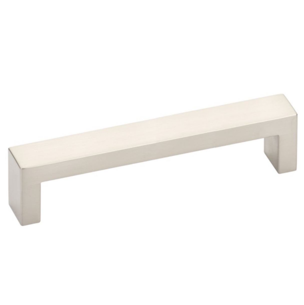 Modern Rectangular Keaton Brass Drawer Pulls in Satin Nickel - Forge Hardware Studio