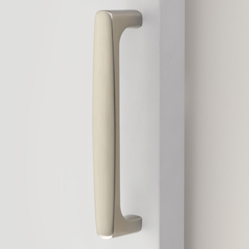 Barn Door Pull in Satin Nickel Handle Hardware for Interior Doors - Forge Hardware Studio