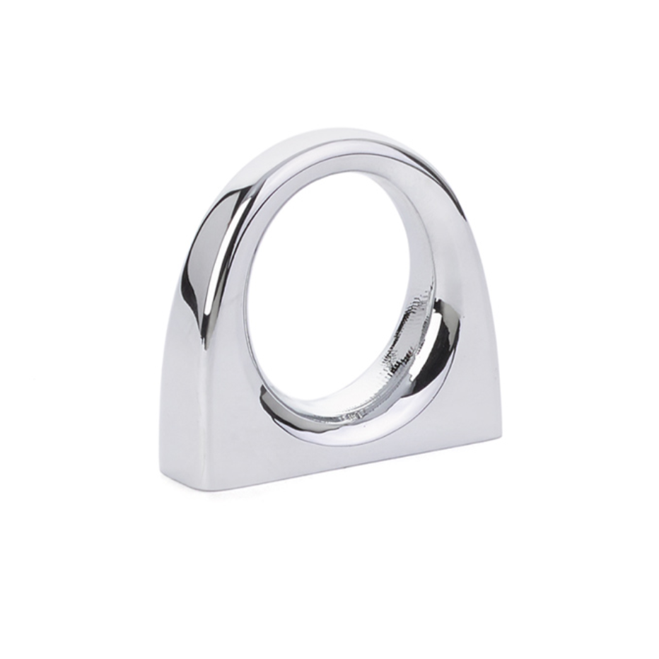 Luxe Bridge Cabinet Knob in Polished Chrome - Forge Hardware Studio