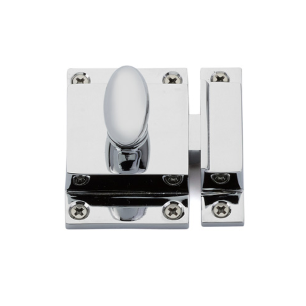 Luxe Polished Chrome Cabinet Latch - Forge Hardware Studio