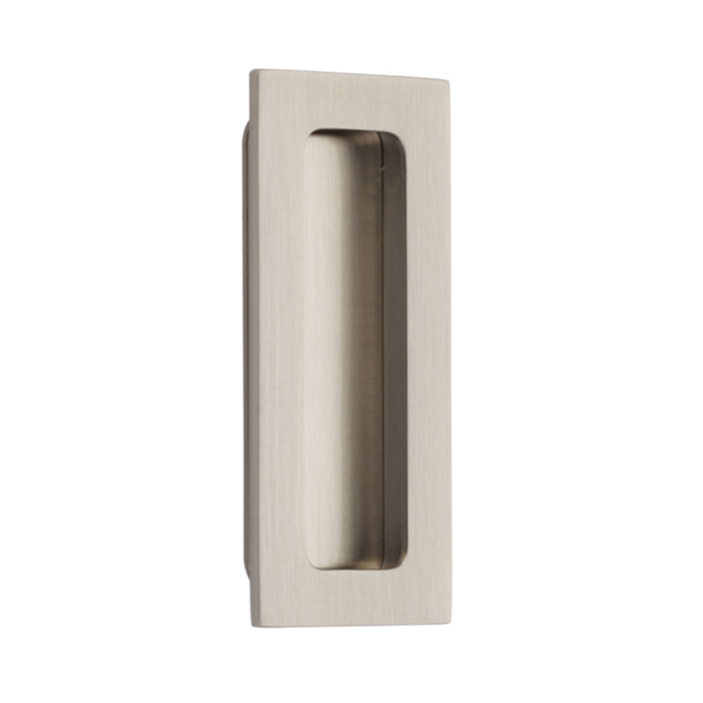 Recess Pull Rectangular Modern Rectangular Flush Solid Recess Door Pull in Satin Nickel – Forge ...