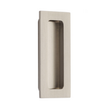 Modern Rectangular Flush Solid Recess Door Pull in Satin Nickel - Forge Hardware Studio