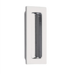 Modern Rectangular Flush Solid Recess Door Pull in Polished Chrome - Forge Hardware Studio
