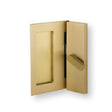 Modern Barn Door Privacy Lock and Flush Pull-Hardware for Interior Doors - Forge Hardware Studio