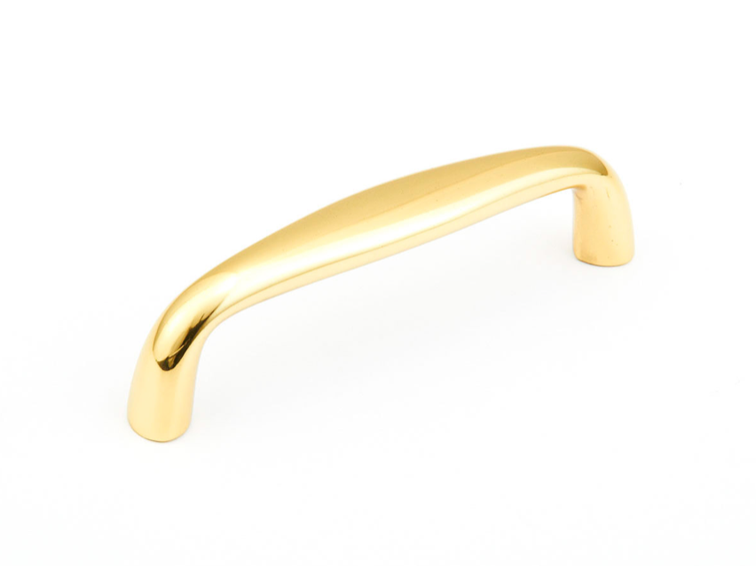 Traditional "Joy" Drawer Pulls in Polished Brass - Forge Hardware Studio