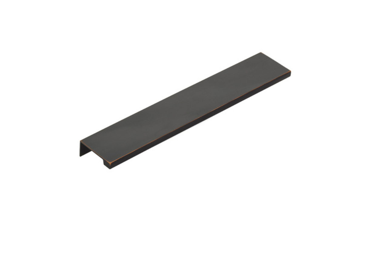 Oil Rubbed Bronze "Dina" Tab Finger Drawer Pulls - Forge Hardware Studio