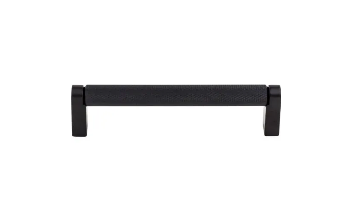 Matte Black Knurled "Tessa" Cabinet Knobs and Drawer Pulls - Forge Hardware Studio