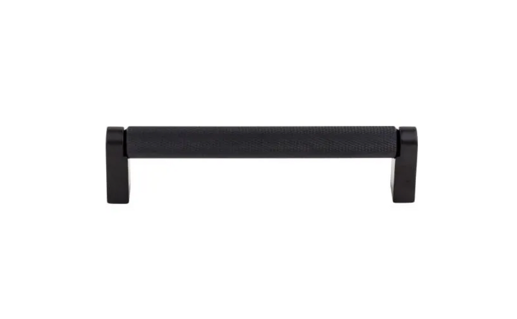 Matte Black Knurled "Tessa" Cabinet Knobs and Drawer Pulls - Forge Hardware Studio