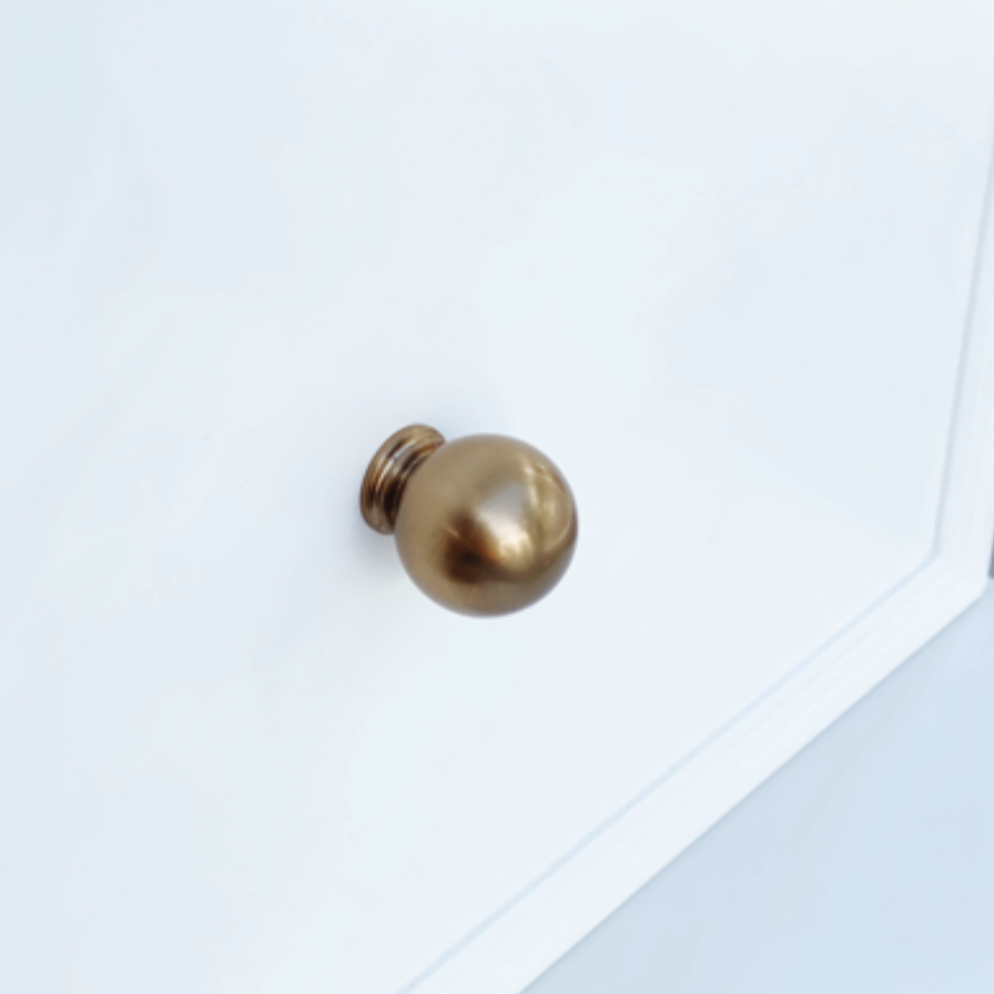 Champagne Bronze “Kira” Cabinet Ball Knob | Bronze Round Cabinet Knob - Forge Hardware Studio