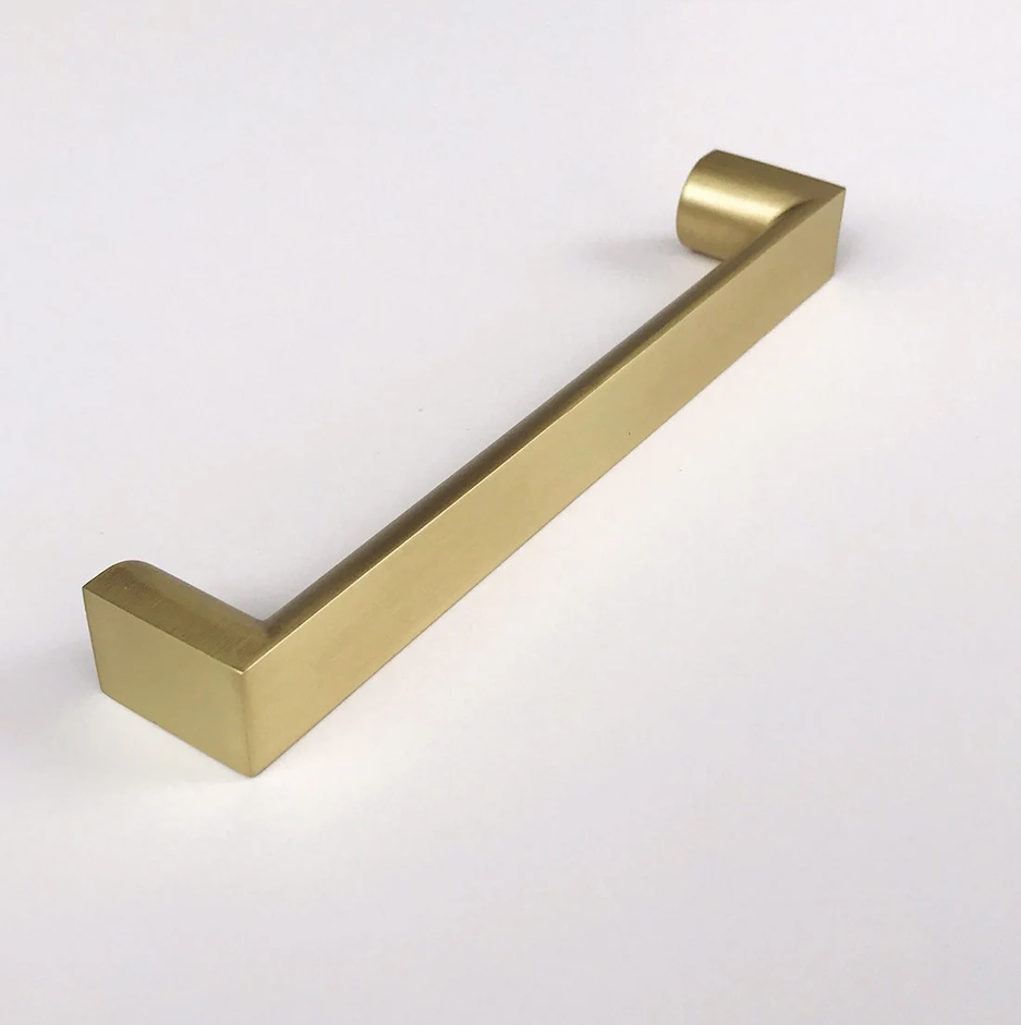 Tila Brass Wide Drawer Pulls and Knob - Cabinet Hardware - Forge Hardware Studio