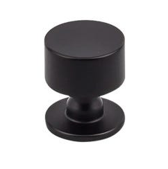 Matte Black Knurled "Tessa" Cabinet Knobs and Drawer Pulls - Forge Hardware Studio