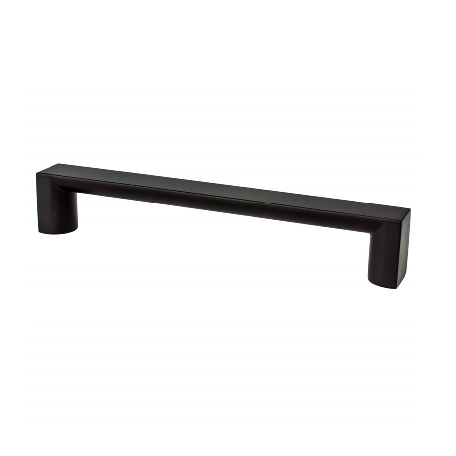 Tila Matte Black Wide Drawer Pulls and Knob - Cabinet Hardware - Forge Hardware Studio