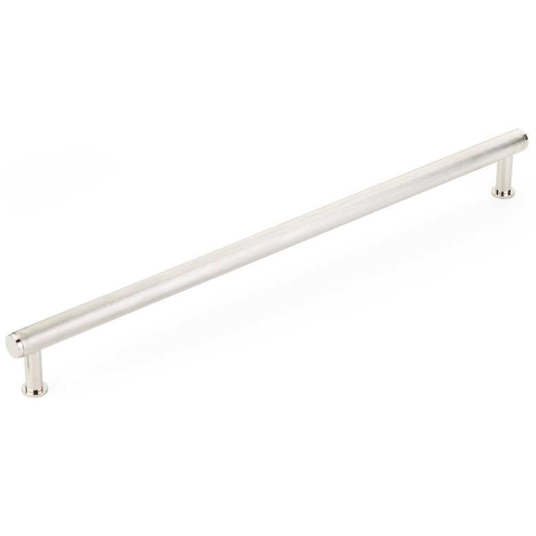 Polished Chrome "Maison" Knurled Drawer Pulls and Cabinet Knobs with Optional Backplate - Forge Hardware Studio