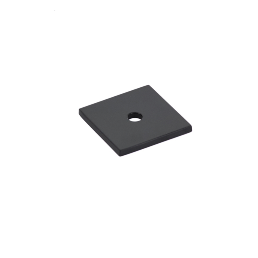 Matte Black Backplate 1-1/8” for Cabinet Knobs - Forge Hardware Studio