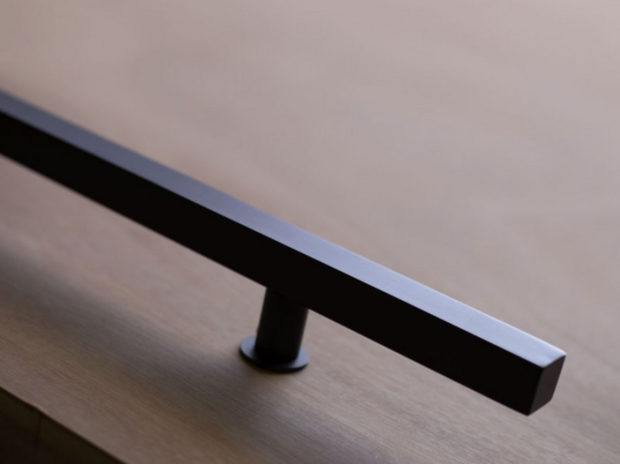 Door Pull T-Bar Handle in Matte Black | Hardware for Exterior and Barn Doors - Forge Hardware Studio