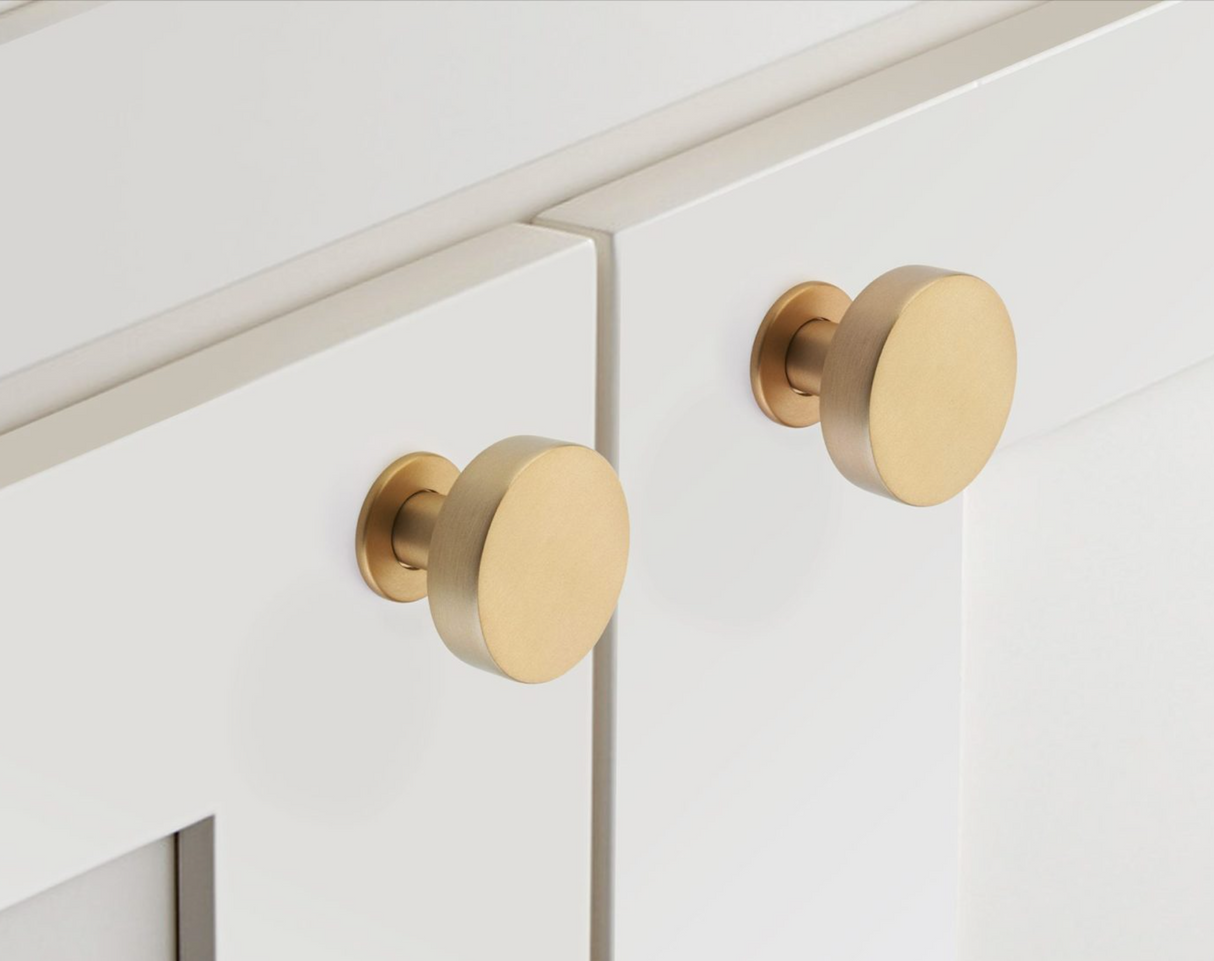 Hope Champagne Bronze Round Cabinet Knob - Forge Hardware Studio