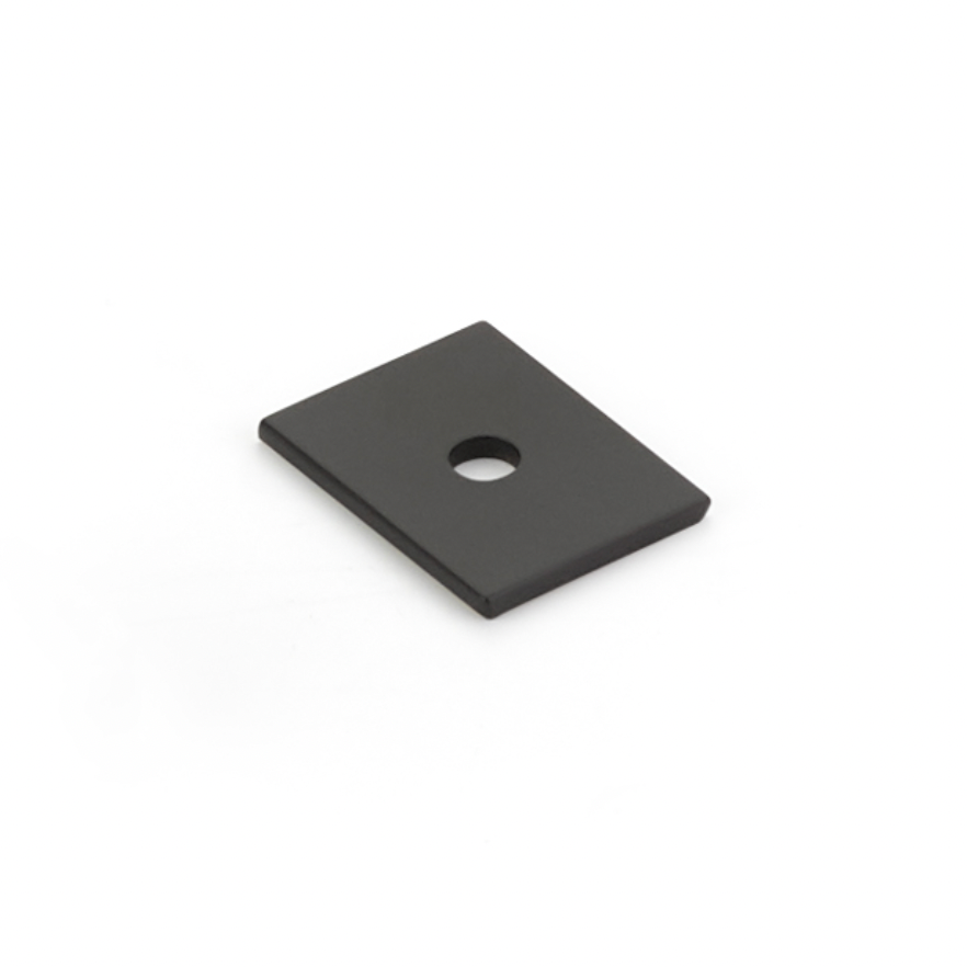 Matte Black "Maison" Drawer Pull Backplates - Forge Hardware Studio