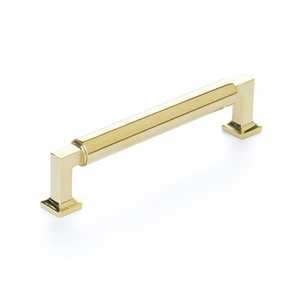 Unlacquered Brass "Neal" Cabinet Knobs and Pulls Cabinet Hardware - Forge Hardware Studio