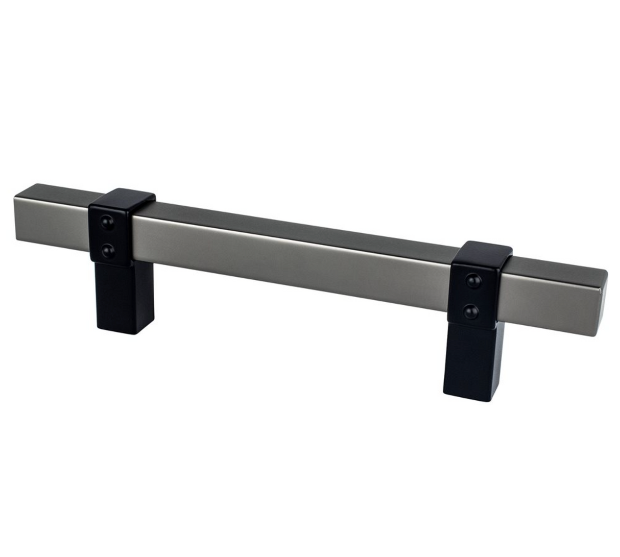 Ash Gray and Matte Black "Rio" Dual-Finish Cabinet Knob and Drawer Pulls - Forge Hardware Studio