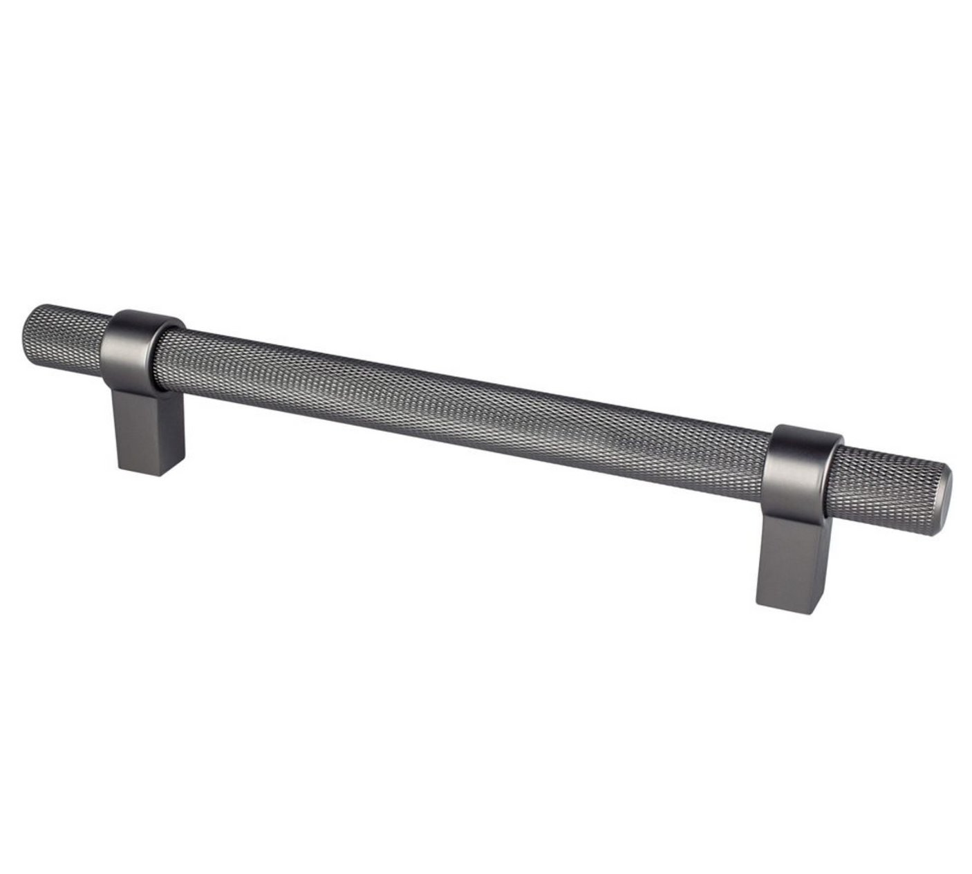 Knurled "Prelude" Ash Gray Cabinet Knobs and Drawer Pulls - Forge Hardware Studio