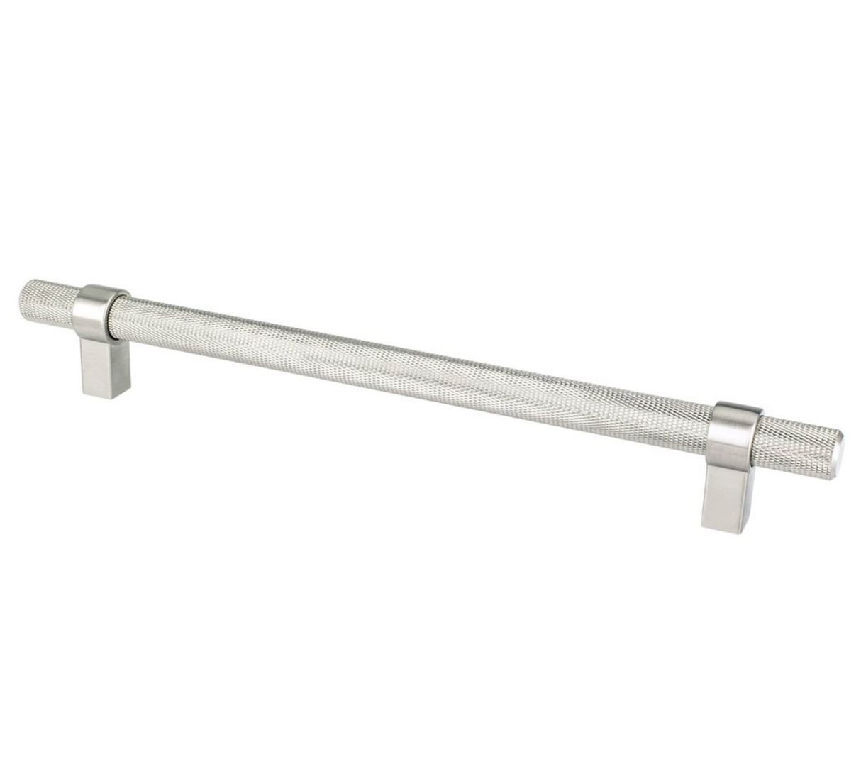 Knurled "Prelude" Brushed Nickel Cabinet Knobs and Drawer Pulls - Forge Hardware Studio