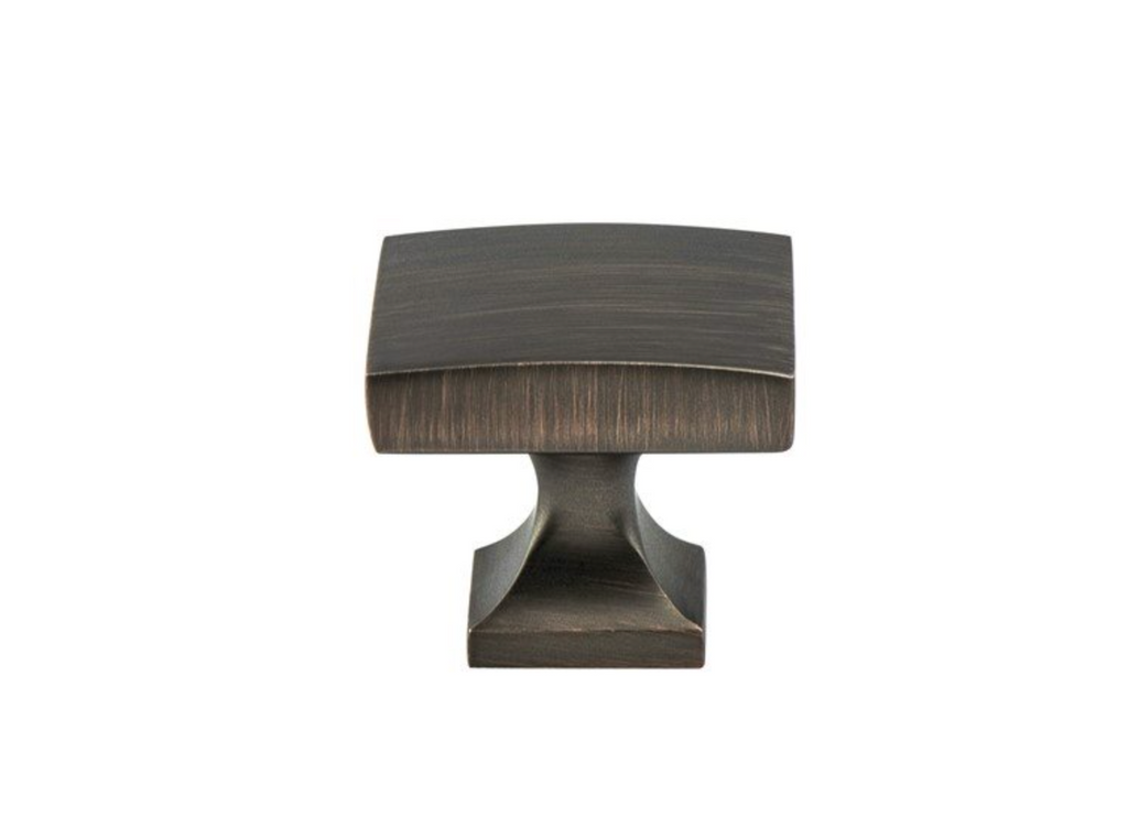 Kelly No.3 Cabinet Knobs and Drawer Pulls in Dark Brushed Bronze - Forge Hardware Studio