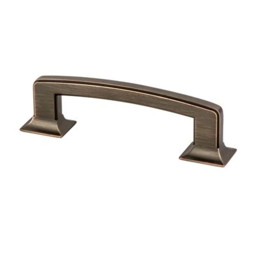 Dark Brushed Bronze "Liana" Drawer Pulls and Knobs for Cabinets and Furniture - Forge Hardware Studio