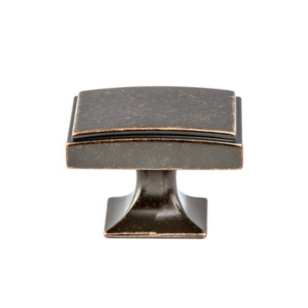 Distressed Bronze "Liana" Drawer Pulls and Knobs for Cabinets and Furniture - Forge Hardware Studio