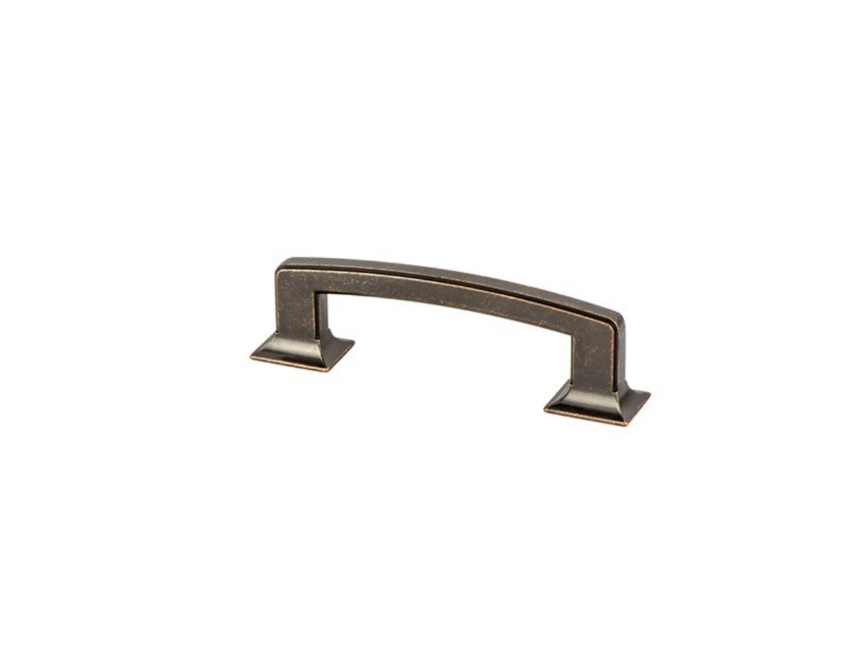 Distressed Bronze "Liana" Drawer Pulls and Knobs for Cabinets and Furniture - Forge Hardware Studio
