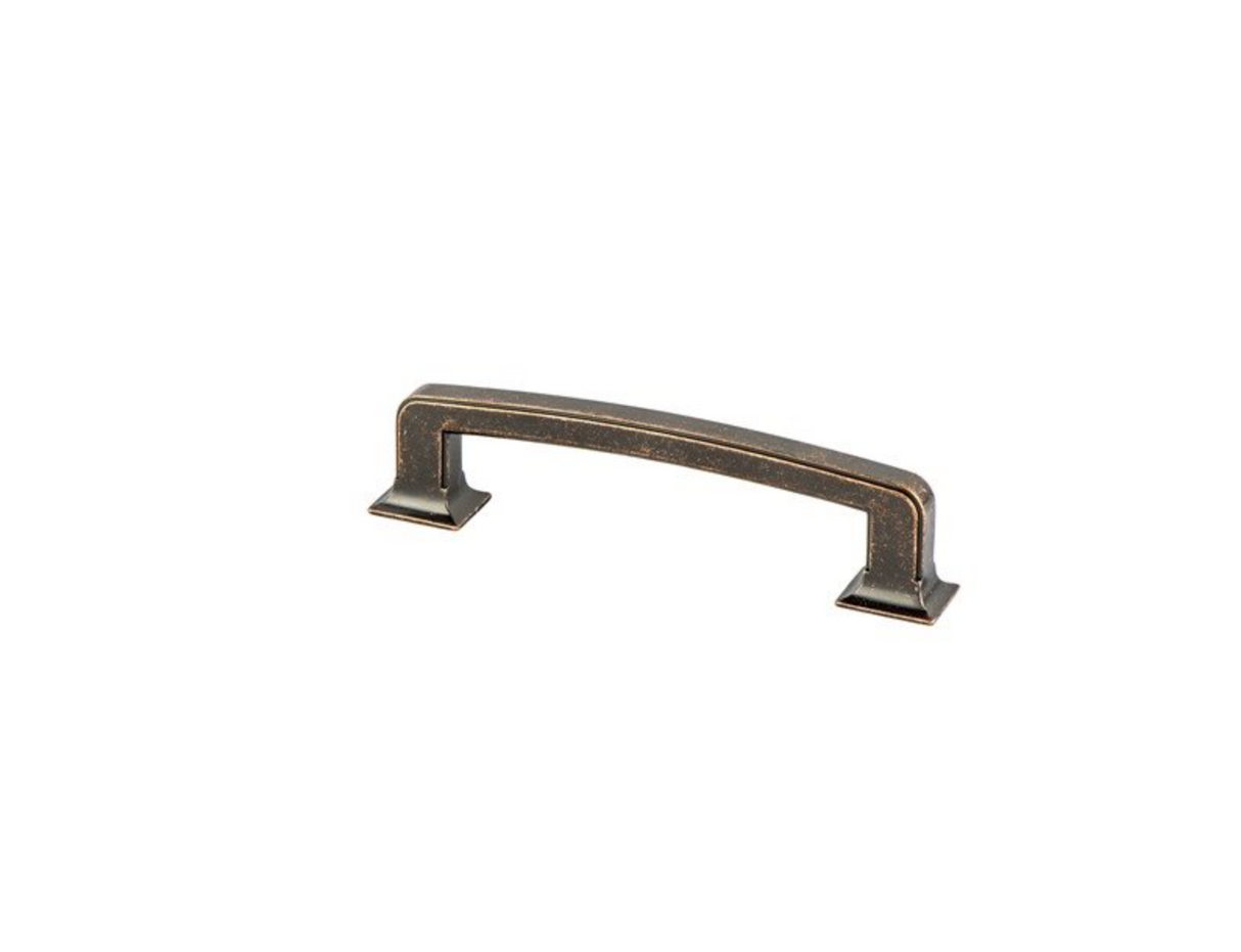 Distressed Bronze "Liana" Drawer Pulls and Knobs for Cabinets and Furniture - Forge Hardware Studio