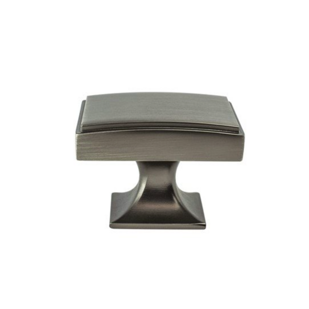 Brushed Dark Gray "Liana" Drawer Pulls and Knobs for Cabinets and Furniture - Forge Hardware Studio