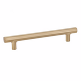 Mod Hex Satin Brass Geometric Drawer Pulls - Brass Cabinet Hardware 
