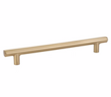 Mod Hex Satin Brass Geometric Drawer Pulls - Brass Cabinet Hardware 
