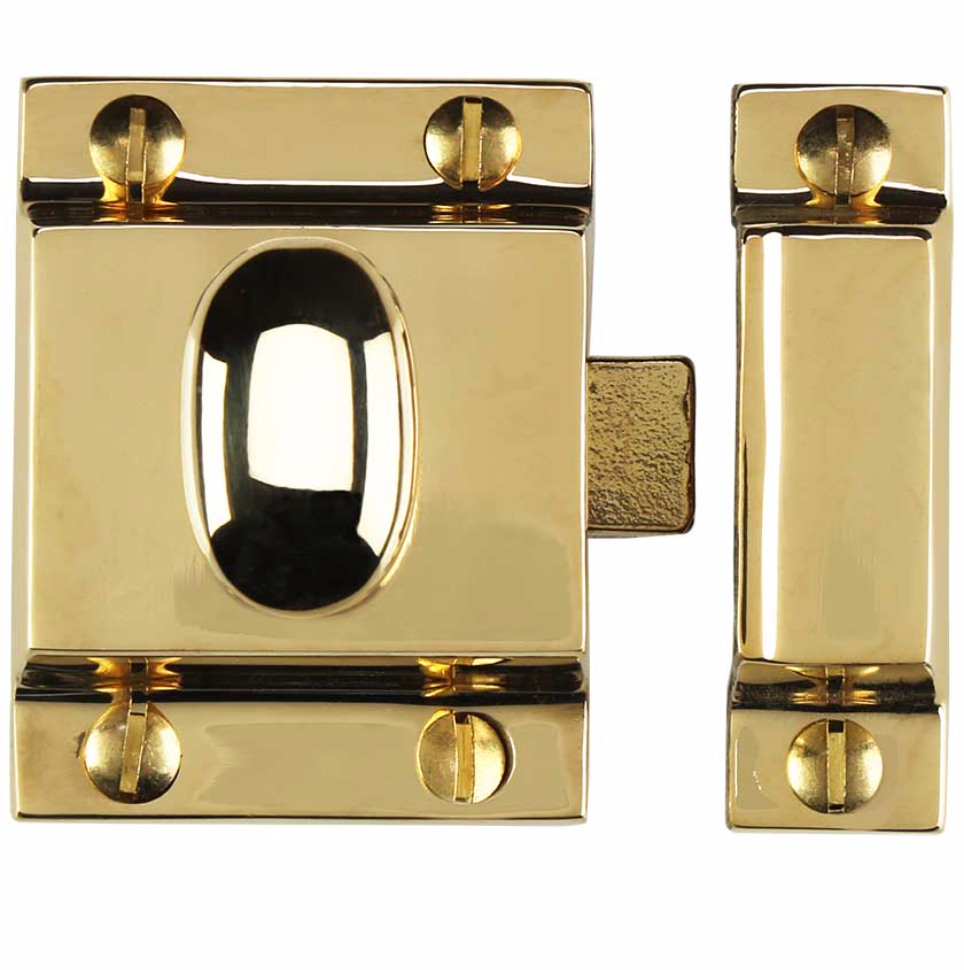 Unlacquered Brass "Eloise" Cabinet Latch Pull - Kitchen Drawer Handle - Brass Cabinet Hardware 