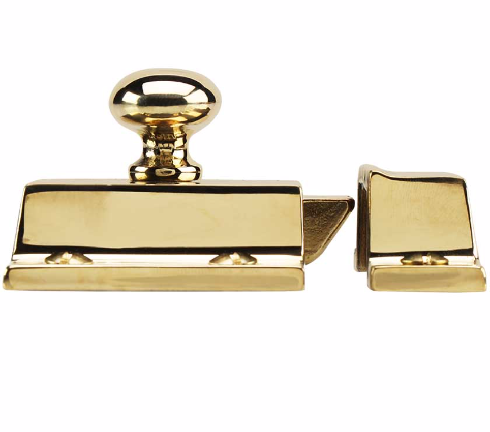 Unlacquered Brass "Eloise" Cabinet Latch Pull - Kitchen Drawer Handle - Brass Cabinet Hardware 