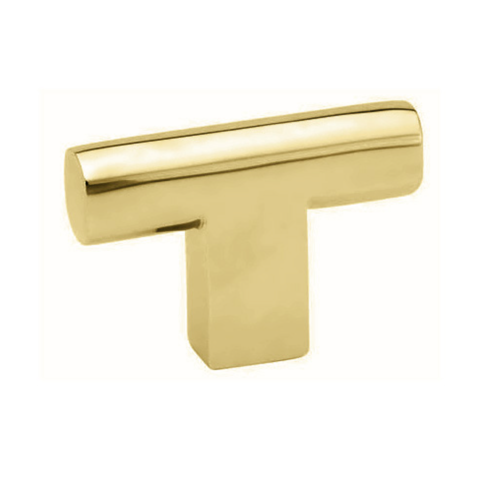 Luxe Unlacquered Brass Cabinet Pulls in Polished Unlacquered Brass - Brass Cabinet Hardware 