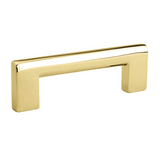 Luxe Unlacquered Brass Cabinet Pulls in Polished Unlacquered Brass - Brass Cabinet Hardware 