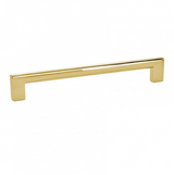 Luxe Unlacquered Brass Cabinet Pulls in Polished Unlacquered Brass - Brass Cabinet Hardware 