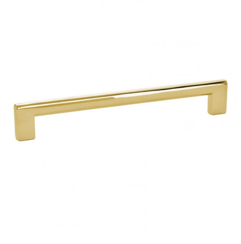 Luxe Unlacquered Brass Cabinet Pulls in Polished Unlacquered Brass - Brass Cabinet Hardware 