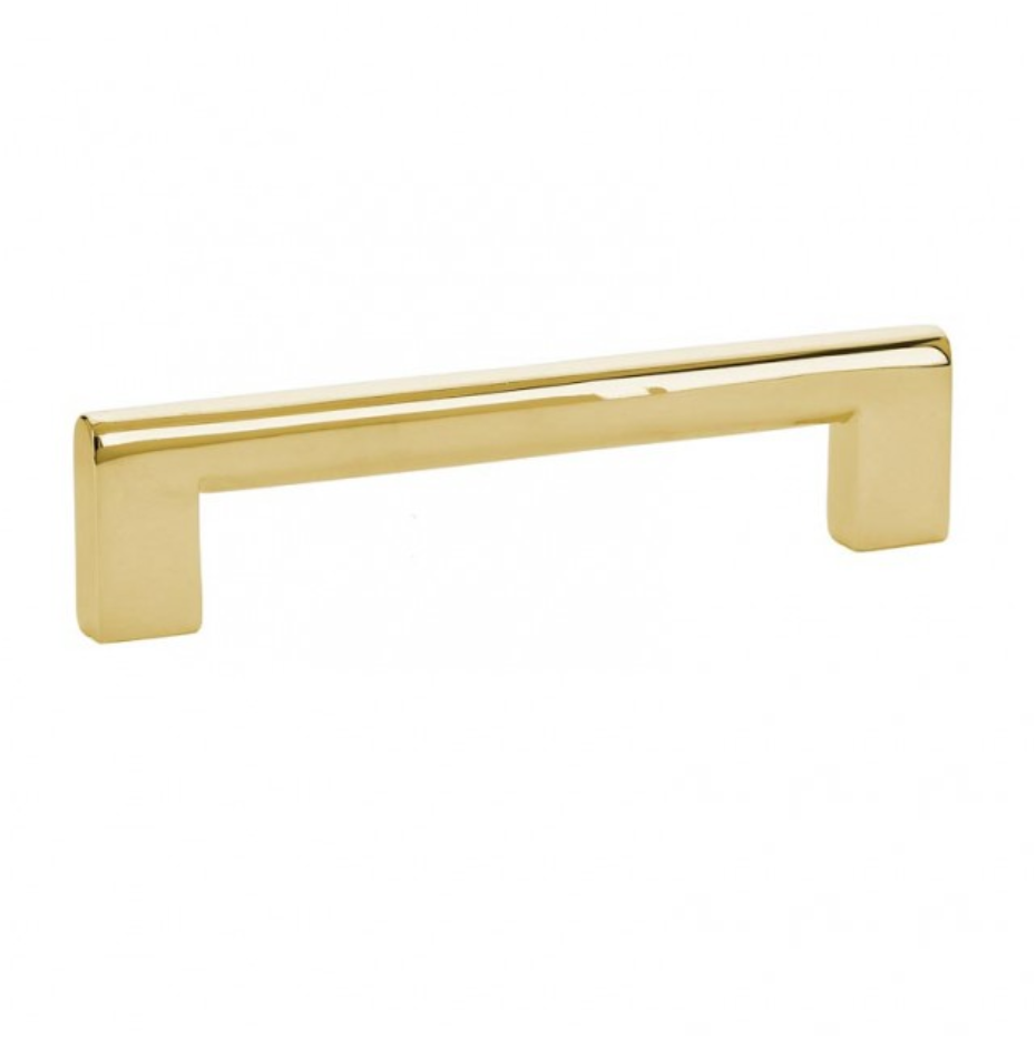 Luxe Unlacquered Brass Cabinet Pulls in Polished Unlacquered Brass - Brass Cabinet Hardware 