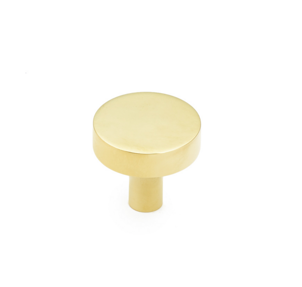 Unlacquered Brass "Neal" Cabinet Knobs and Pulls Cabinet Hardware - Brass Cabinet Hardware 