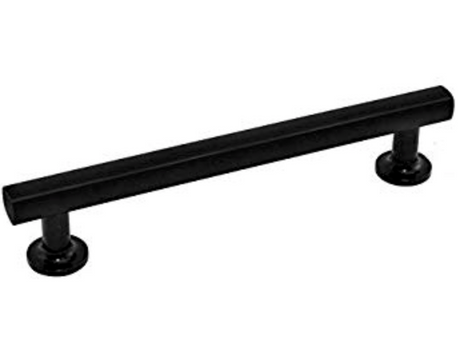 Freestone Appliance Handle in Matte Black - Brass Cabinet Hardware 