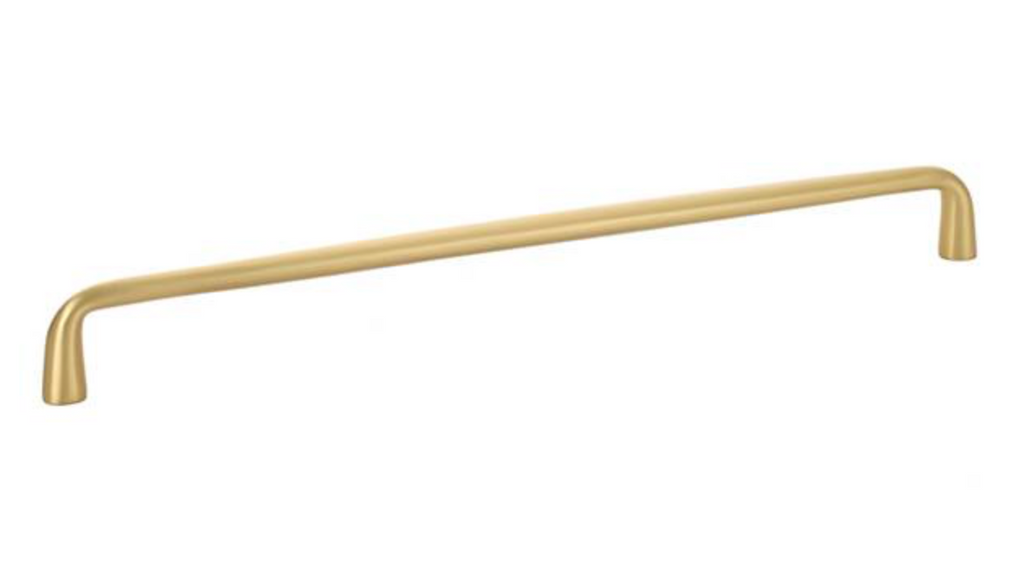 Orbit Drawer Pulls in Satin Brass - Brass Cabinet Hardware 