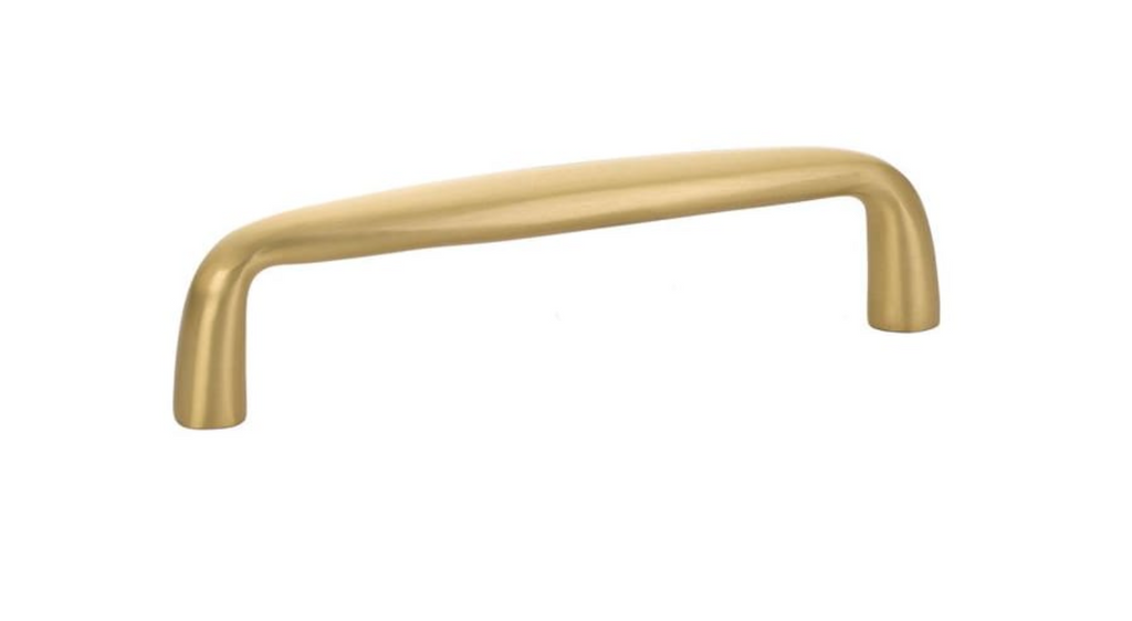 Orbit Drawer Pulls in Satin Brass - Brass Cabinet Hardware 