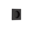 Square Flush Solid Brass Recess Door Pull 2-1/2" in Matte Black - Brass Cabinet Hardware 