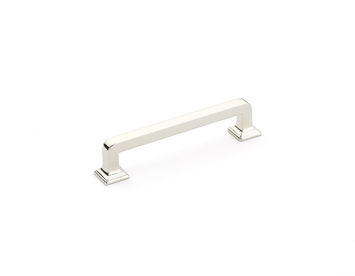 Menlo Park Polished Nickel Cabinet Drawer Pulls - Brass Cabinet Hardware 
