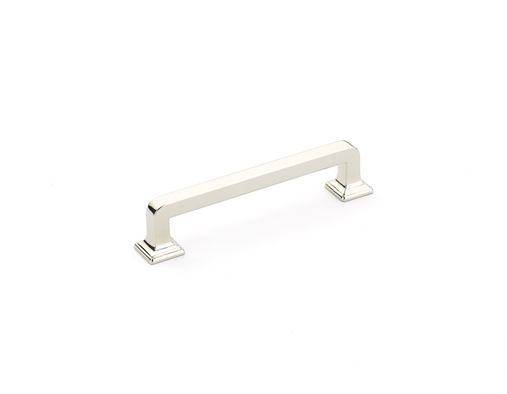 Menlo Park Polished Nickel Cabinet Drawer Pulls - Brass Cabinet Hardware 