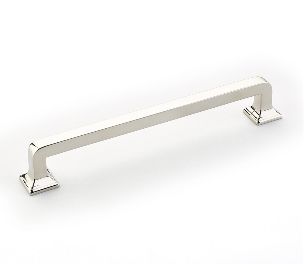 Menlo Park Polished Nickel Cabinet Drawer Pulls - Brass Cabinet Hardware 