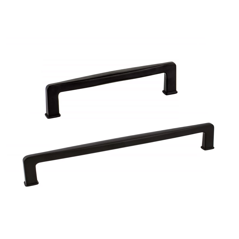 Kelly No.1 Matte Black Drawer Pulls - Kitchen Hardware - Brass Cabinet Hardware 