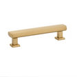 Satin Brass Square "Art Deco" Drawer Pulls - Brass Cabinet Hardware 